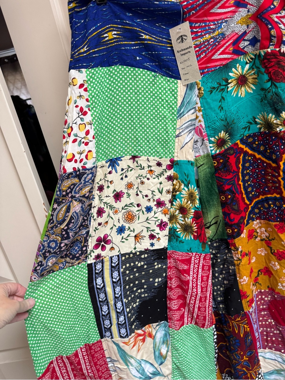 Kathmandu Multicolor Patchwork Wide-Leg Pants - Picture 9 of 10